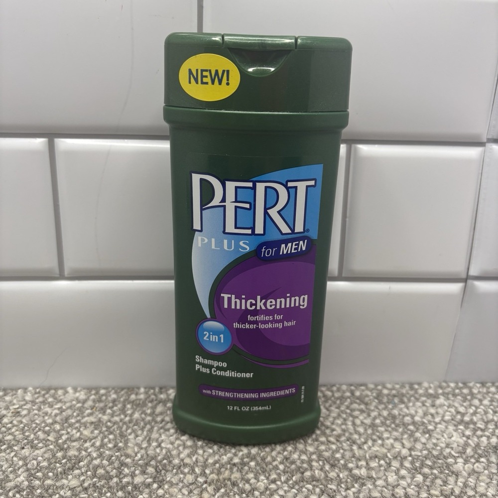 Pert Plus 2 in 1 men Shampoo & Conditioner thickening 12 oz New